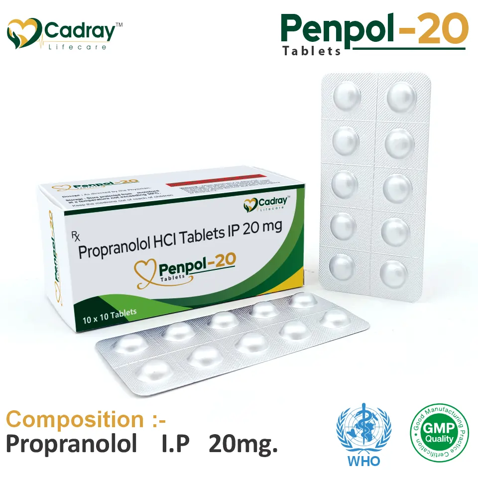 Propranolol 20 mg Tablet PCD Pharma